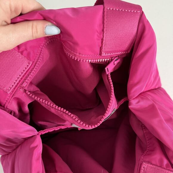 COS Padded Shopper Bag Womens One Size Pink Quilted Puffy Shoulder Small Purse - Picture 8 of 16